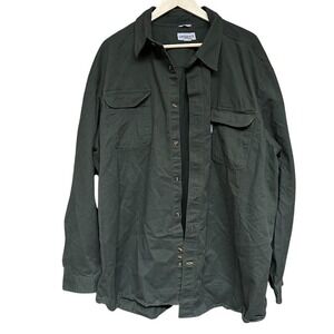 Carhartt Moss Green‎ S09 Button up Utility Shirt Cotton - Mens 3XL